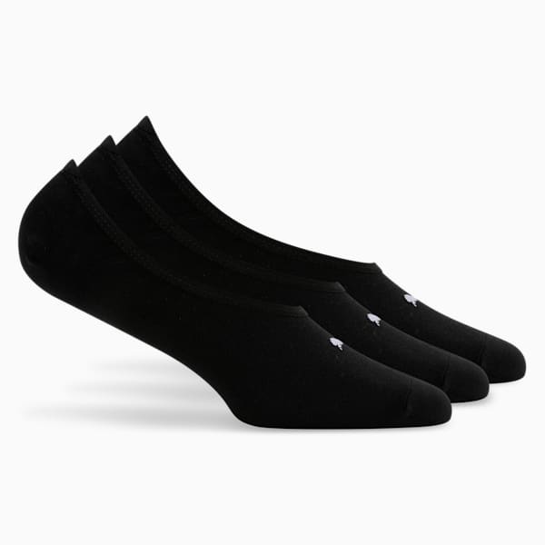 Footie Socks Pack of 3, PUMA Black-PUMA Black-PUMA Black, extralarge-IND