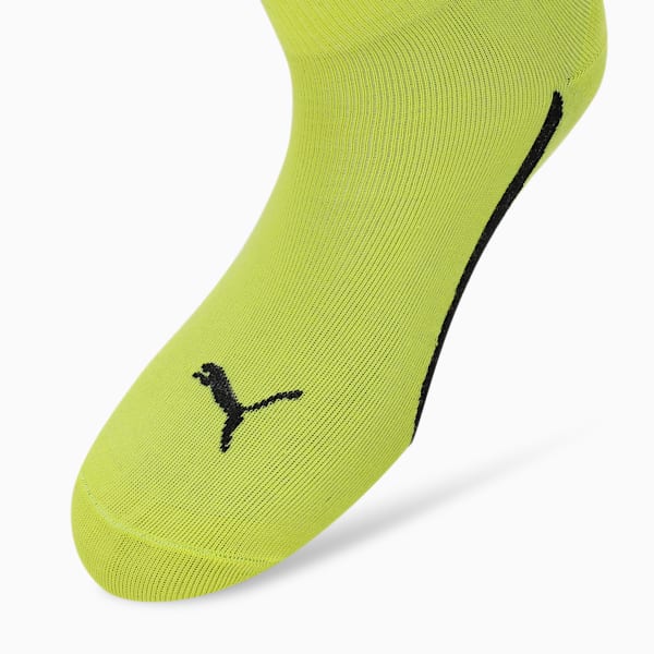 Lifestyle Quarter Socks Pack of 3, Nrgy Yellow-PUMA Black-Medium Gray Heather, extralarge-IND