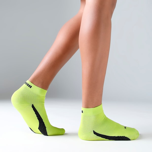 Lifestyle Quarter Socks Pack of 3, Nrgy Yellow-PUMA Black-Medium Gray Heather, extralarge-IND