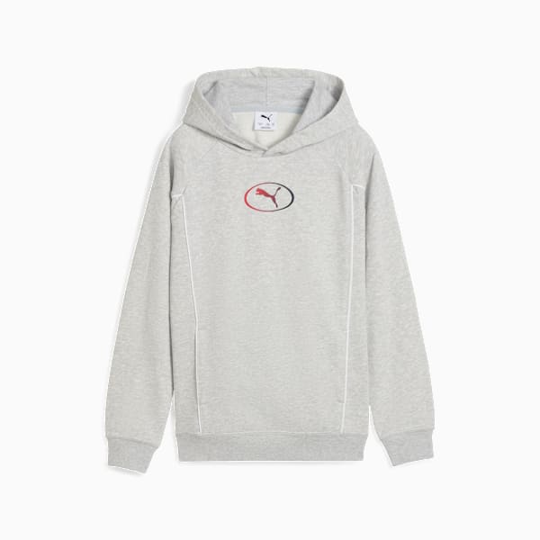 PUMA Sport Hoodie Youth, Light Gray Heather, extralarge-GBR