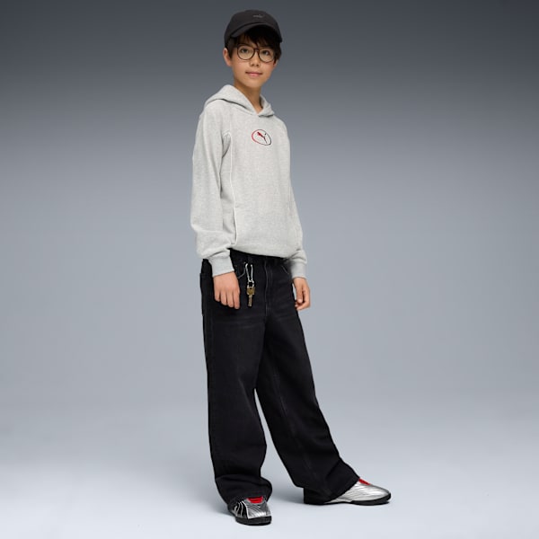 PUMA Sport Hoodie Youth, Light Gray Heather, extralarge-GBR