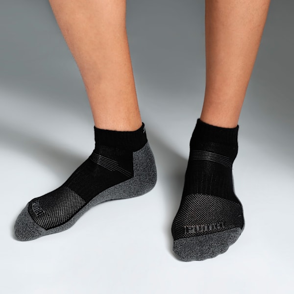 Multi-Sport Quarter Socks Pack of 2, Medium Gray Heather, extralarge-IND