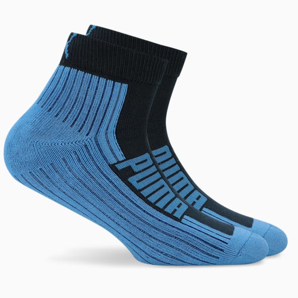 Multi-Sport Quarter Socks Pack of 2, PUMA Navy-Strong Blue, extralarge-IND