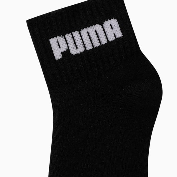 Sport Quarter Kid's Socks Pack of 3, PUMA Black-PUMA Black-PUMA Black, extralarge-IND