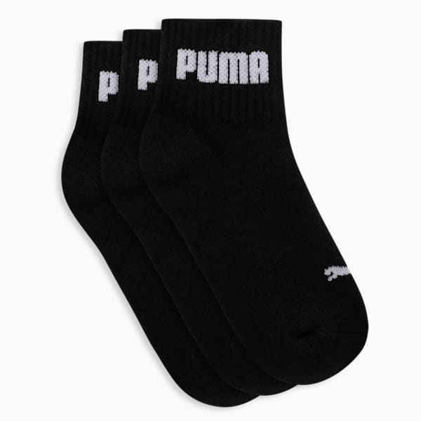 Sport Quarter Kid's Socks Pack of 3, PUMA Black-PUMA Black-PUMA Black, extralarge-IND