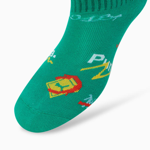 Maximalist Youth Quarter Socks Pack of 2, For All Time Red-Archive Green, extralarge-IND