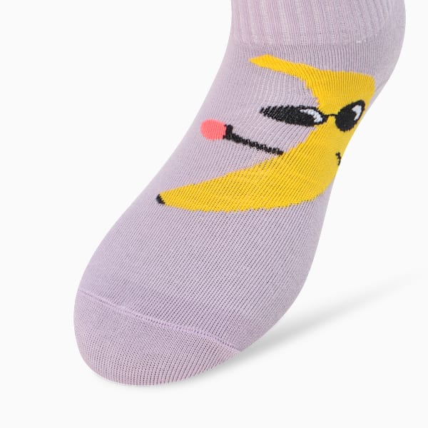 Youth Quarter Socks Pack of 2, Grape Mist-Midnight Plum, extralarge-IND