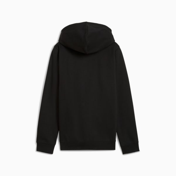 Essentials Script Full-Zip Hoodie Youth, PUMA Black, extralarge