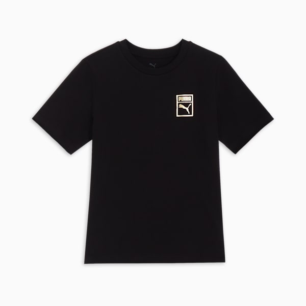 メンズ ESS メタリック ロゴ 半袖 Tシャツ, PUMA Black, extralarge-JPN