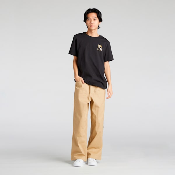 メンズ ESS メタリック ロゴ 半袖 Tシャツ, PUMA Black, extralarge-JPN