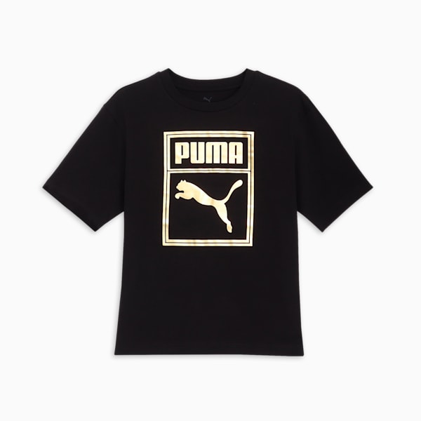 メンズ ESS メタリック グラフィック 半袖 Tシャツ, PUMA Black, extralarge-JPN
