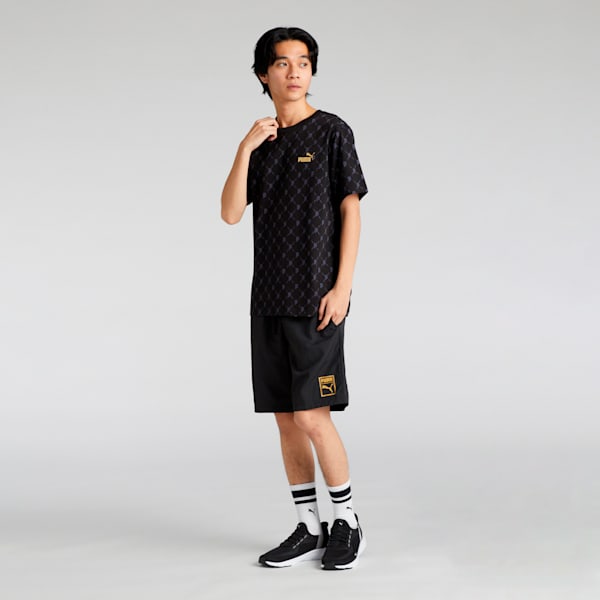 メンズ ESS メタリック ウーブン ショーツ, PUMA Black, extralarge-JPN