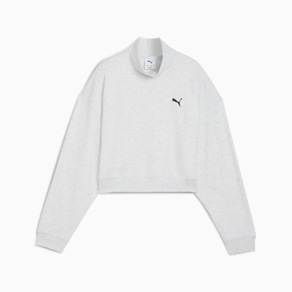 Wardrobe Essentials Crew Youth, Alpine Snow-Melange, extralarge