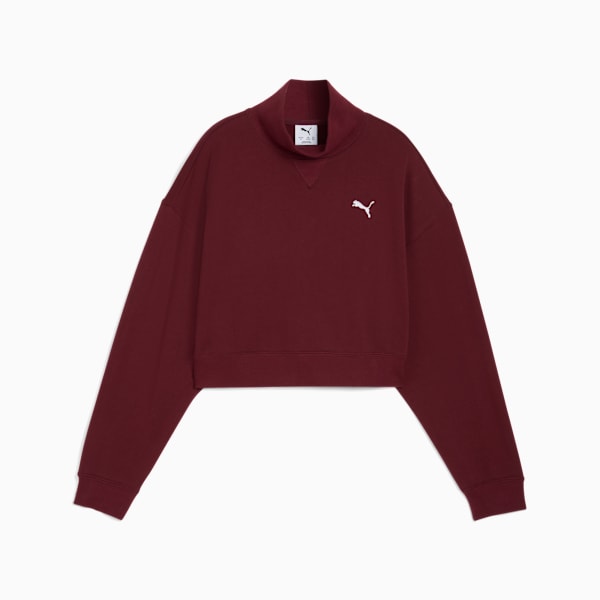 Sudadera juvenil Wardrobe Essentials, Ruby Shimmer, extralarge
