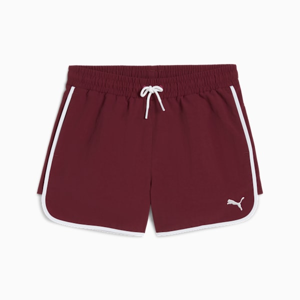 Wardrobe Essentials Go Together Woven Shorts Youth, Ruby Shimmer, extralarge