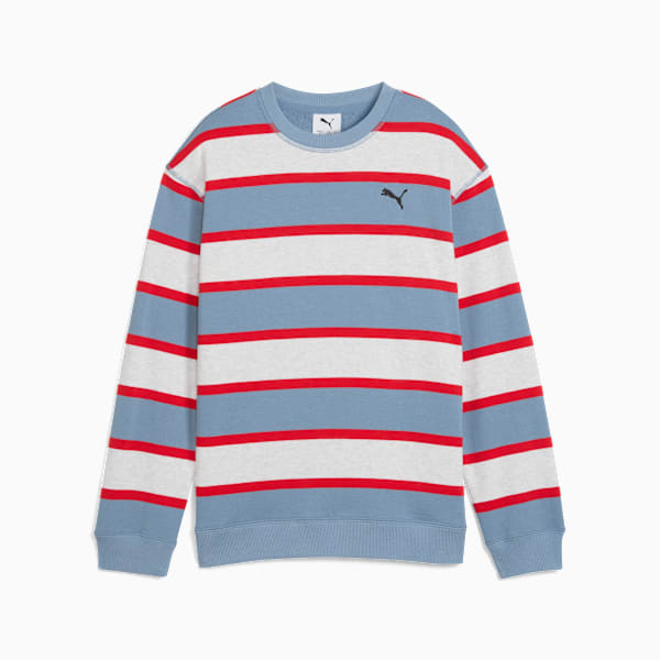 WARDROBE Essentials Relaxed Crew Youth, Cool Blue, extralarge