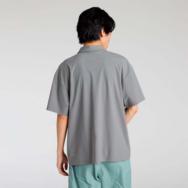 メンズ ESS エレベーテッド SE 半袖 ポロシャツ, Flat Medium Gray, extralarge-JPN