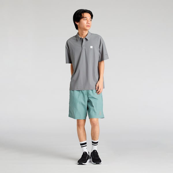 メンズ ESS エレベーテッド SE 半袖 ポロシャツ, Flat Medium Gray, extralarge-JPN