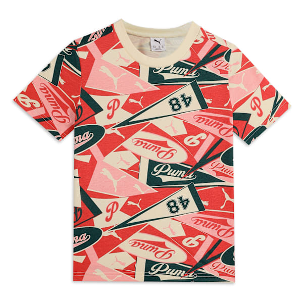 Sports Legacy Printed Youth Tee, Creamy Vanilla, extralarge-IND