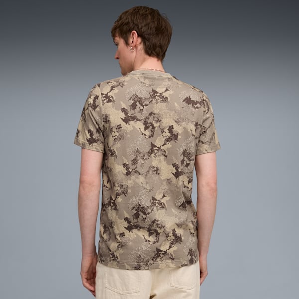 Essentials Camo Men's Relaxed Fit T-shirt, Ice Coffee, extralarge-IND