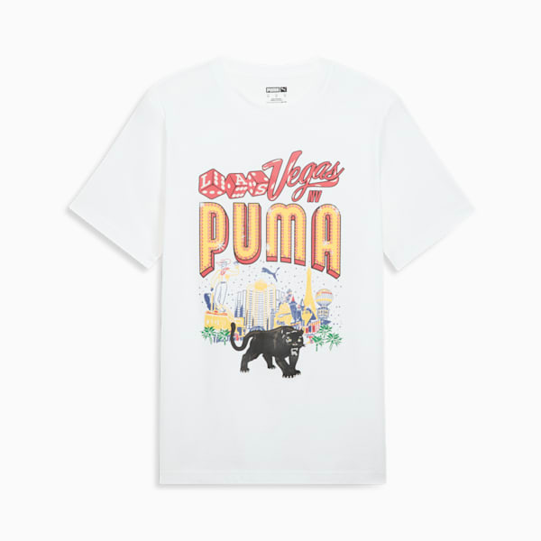 Las Vegas Billboards Men's Graphic Tee, PUMA White, extralarge