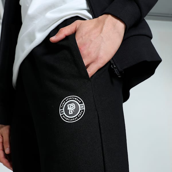 Men's Graphic Pants, PUMA Black, extralarge-IND