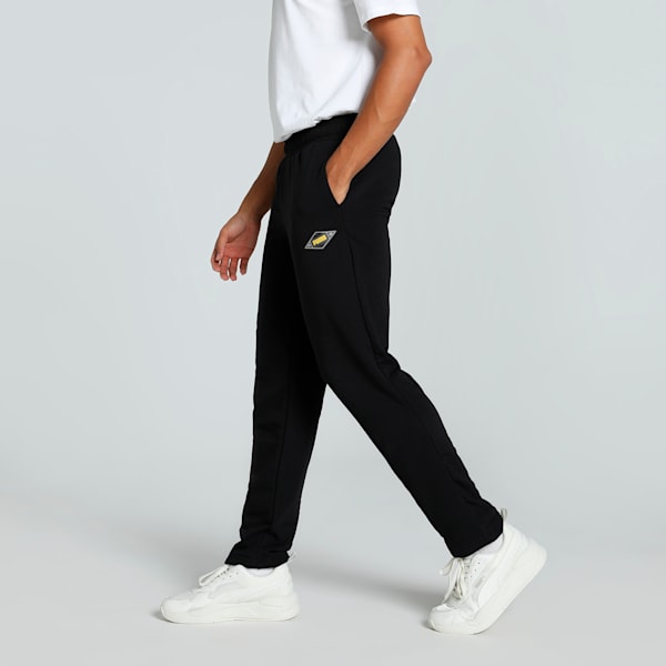 Men's Graphic Pants, PUMA Black, extralarge-IND