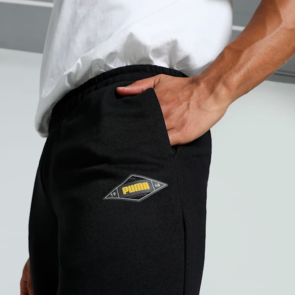 Men's Graphic Pants, PUMA Black, extralarge-IND