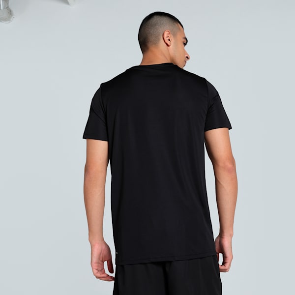 Active Small Logo Men's Slim Fit Running Tee, PUMA Black, extralarge-IND