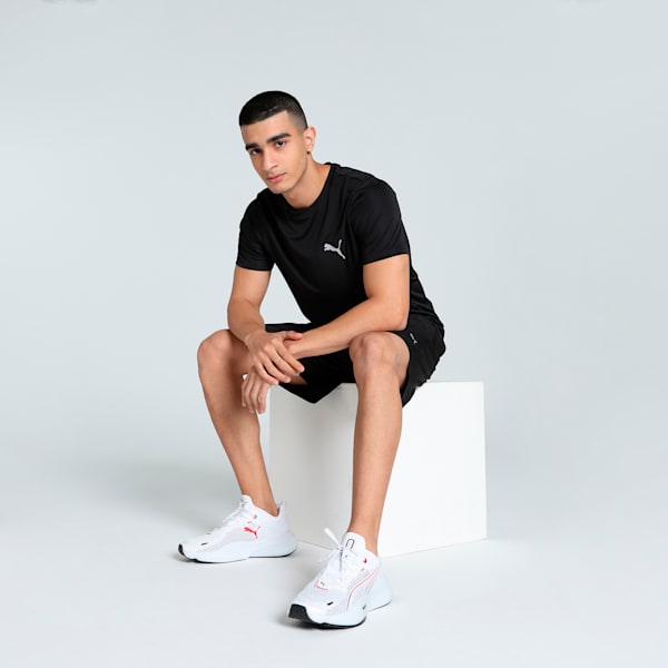 Active Small Logo Men's Slim Fit Running Tee, PUMA Black, extralarge-IND