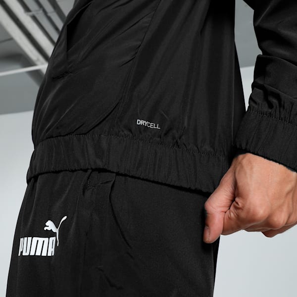 Men's Poly Woven Tracksuit, PUMA Black, extralarge-IND