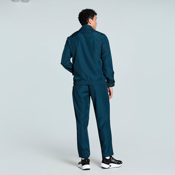Men's Poly Woven Tracksuit, Dark Night, extralarge-IND
