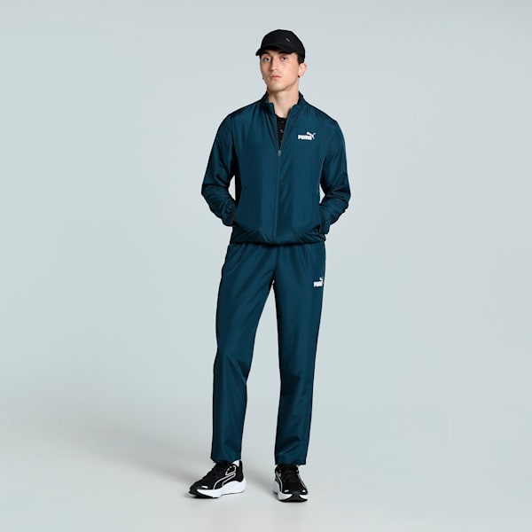 Men's Poly Woven Tracksuit, Dark Night, extralarge-IND