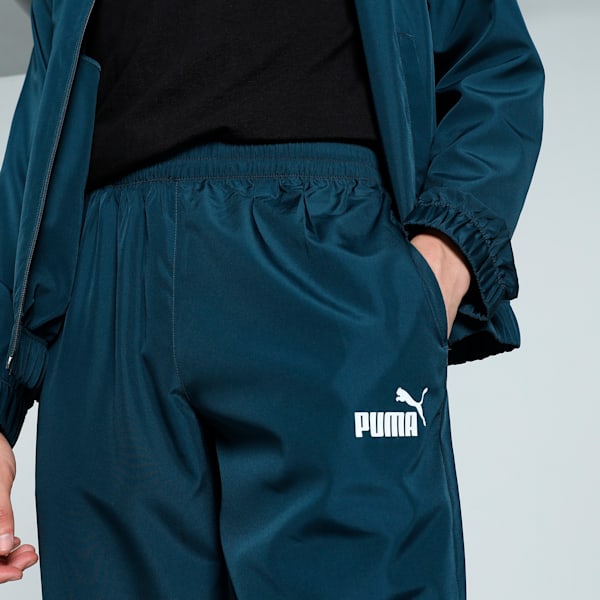 Men's Poly Woven Tracksuit, Dark Night, extralarge-IND