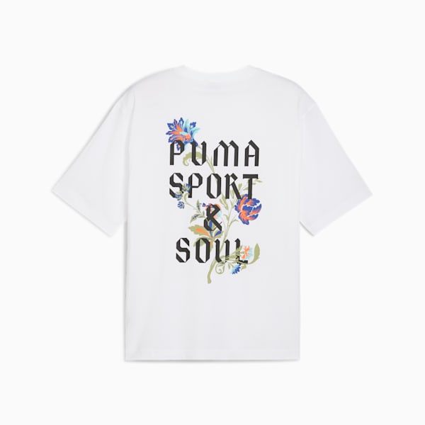 Floral Sport Men's Boxy Tee, PUMA White, extralarge