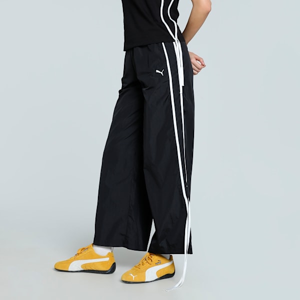 MODERN DELIGHT Women's Relaxed Fit Track Pants, PUMA Black, extralarge-IND