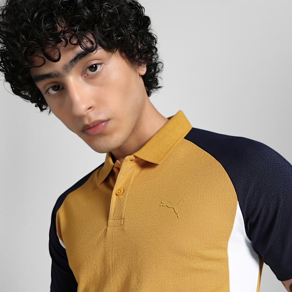 Essentials Collar Tipping Men's Polo, Archive Gold, extralarge-IND
