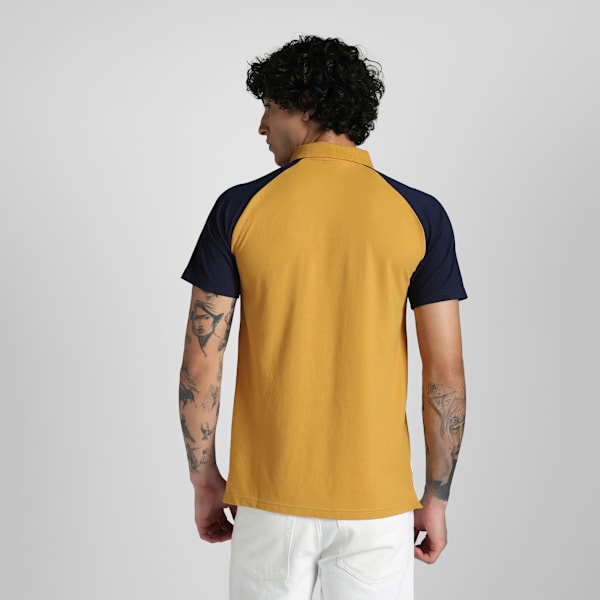 Essentials Collar Tipping Men's Polo, Archive Gold, extralarge-IND