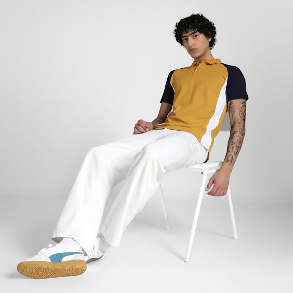 Essentials Collar Tipping Men's Polo, Archive Gold, extralarge-IND