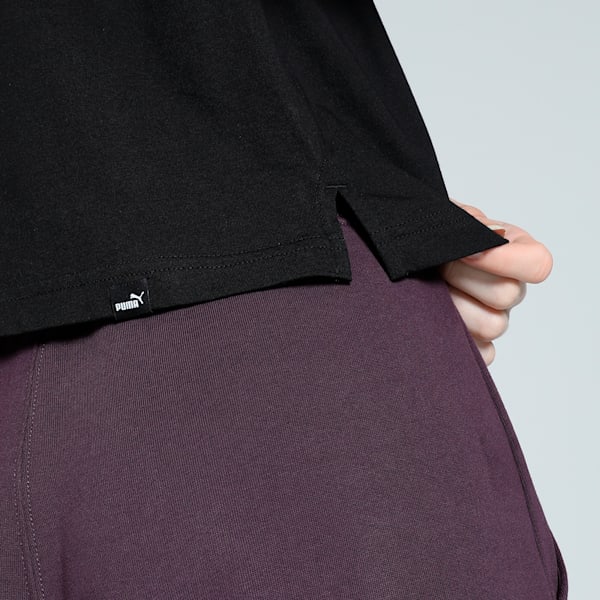HER Women's Relaxed Fit Cropped Tee, PUMA Black, extralarge-IND