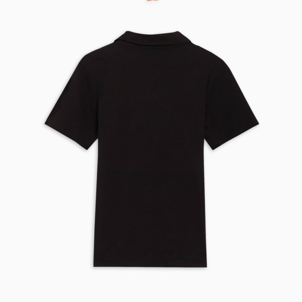 メンズ ベーシック ワンポイント 半袖 ポロシャツ, PUMA Black, extralarge-JPN