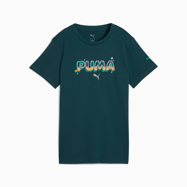 T-shirt graphique Digital Femme, Green Terrain, extralarge