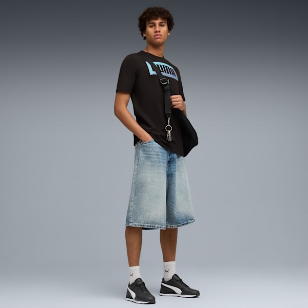 Split Box Tee Men, PUMA Black, extralarge