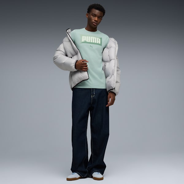 Split Box Tee Men, Light Moss, extralarge