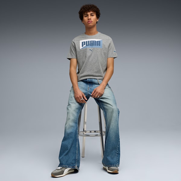 Split Box Tee Men, Medium Gray Heather, extralarge