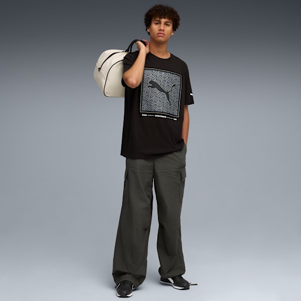 Pattern Box Tee Men, PUMA Black, extralarge