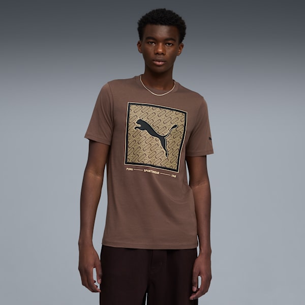 Pattern Box Tee Men, Flat Bronze, extralarge