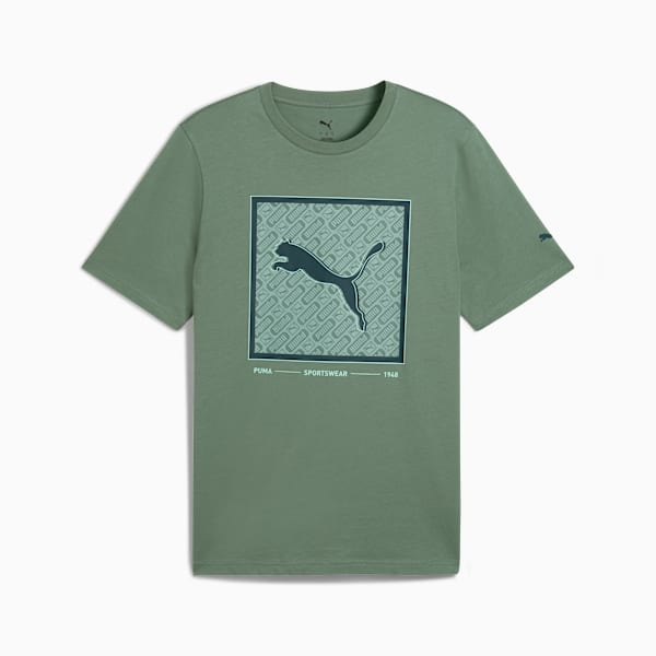 Playera Pattern Box para hombre, Eucalyptus, extralarge