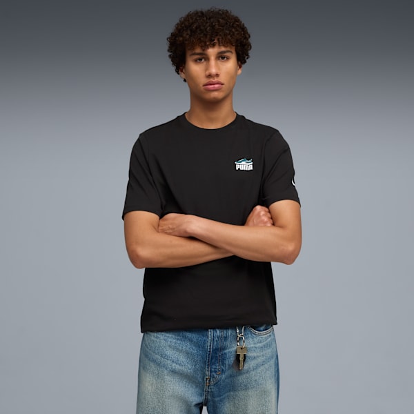 Puma Basket Left Chest Tee Men, PUMA Black, extralarge
