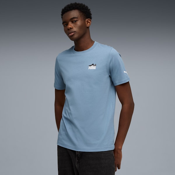 Puma Basket Left Chest Tee Men, Cool Blue, extralarge